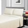 Superior Egyptian Cotton 300 Thread Count Bed Sheet Set 1 Elastic Deep Pocket Fitted Sheets 1 Flat Sheet 2 Pillowcases Soft Bedding Luxury Sheets Sateen Weave Full Black