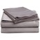SUPERIOREgyptian Cotton 300 Thread Count Bed Sheet Set 2 Elastic Deep Pocket Fitted Sheets 1 Flat Sheet 2 Pillowcases Soft Bedding Luxury Sheets Sateen Weave Split King Grey