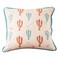 HiEnd Accents Serape Cactus Pillow with Embroidery Details 18x18 Multi
