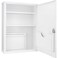 Barska Key Lock Wall Mount Large Security Magnet Erase Pad Shelf Stickers medical cabinet White