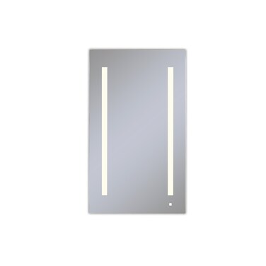 Robern AC2440D4P1LW AiO 24 x 40 Single Door Cabinet with 2700K Temperature LUM LightingLeft Hinge