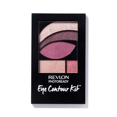 Revlon PhotoReady Eye Contour Kit Eyeshadow Palette with 5 WetDry Shades  DoubleEnded Brush Applicator Romaticism 540 01oz