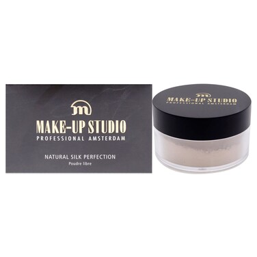 Amsterdam MakeUp Natural Silk Perfection Face Powder  Loose Powder Fixes Foundation And Provides A Matte Finish  LongLasting Effect  015 Oz