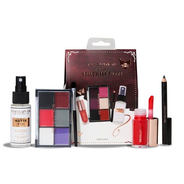 Revolution Beauty Truly Sinful Halloween Party Mini Set Halloween Makeup with 6Pan Palette Eyeliner Mini Pout Bomb  Fixing Spray Vegan  CrueltyFree