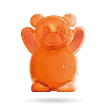 PupaMilano Happy Bear Makeup Kit 004 Orange 039 oz  Makeup Gift Set  Makeup Palette  Blush  Eyeshadow  Highlighter  Lip Gloss  Face Makeup