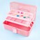 3C4G Pink and Gold Hard Case Makeup Storage Set  Kids Makeup Kit for Girls and Teens  Includes Storage Case 5 Eyeshadows 1 Blush 2 Lip Glosses  1 Nail Polish  Ages 8 by Make It Real