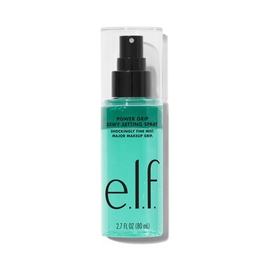 elf Power Grip Dewy Setting Spray Ultra Fine Mist Made With Hyaluronic Acid Grips Makeup For A Hydrated Dewy Finish Vegan  CrueltyFree