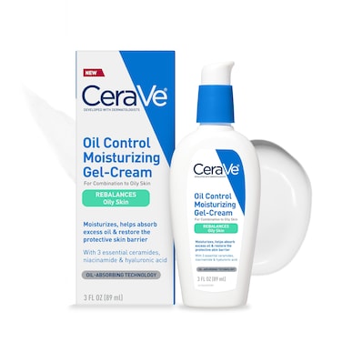 CeraVeOil Control Moisturizing GelCream  Face Moisturizer for Oily Skin  Niacinamide Hyaluronic Acid  Oil Absorbing Technology To Rebalance Oily Skin  NonComedogenic Fragrance Free  Oil Free