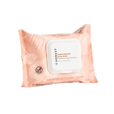 Honest Beauty Makeup Remover Facial Wipes  EWG Verified PlantBased Hypoallergenic  30 Count