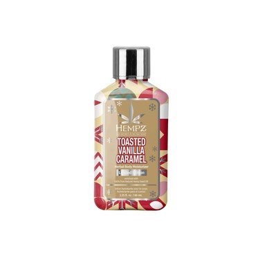 HempzMini Toasted Vanilla Caramel Body Lotion Moisturizer for men and women Holiday Gifts 225 oz