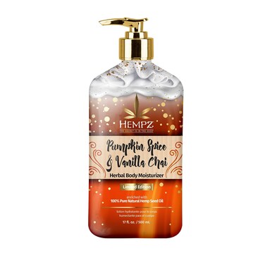 Limited Edition Pumpkin Spice  Vanilla Chai Herbal Moisturizing Body Lotion 17 oz  Fall Scented for Women or Men with Dry or Sensitive Skin  Hydrating Moisturizer for Daily Radiance