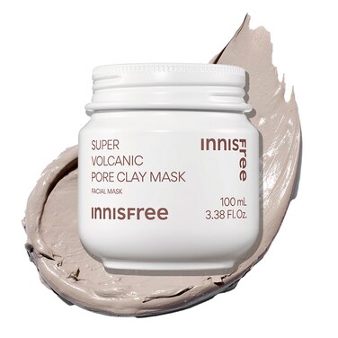 innisfreeSuper Volcanic Pore Clay Mask Korean Pore Clearing Clay Mask with Volcanic Clusters and AHA