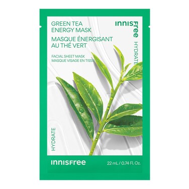 innisfree Energy Mask Hydrating and Soothing Serum Korean Sheet Mask Face Mask for Bright Glowing Skin