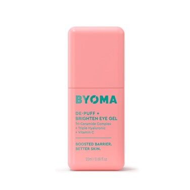 BYOMADePuff  Brighten Eye Gel  Lightweight Gel Eye Cream for Dark Circles Puffiness  Wrinkles  Under Eye Cream With Hyaluronic Acid  Vitamin C  Barrier Repair Skincare  068 fl oz