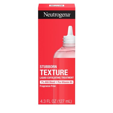 NeutrogenaStubborn Texture Liquid Exfoliant with 7 AHA Blend  ProVitamin B5 designed for AcneProne  Oily Skin Liquid Face Exfoliator Oil  FragranceFree 43 Fl Oz
