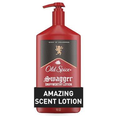 Old Spice Hand and Body Lotion for Men with All Skin Types 247 Lightweight Moisturization with Amazing Scent Instant Absorbtion Swagger with Cedarwood Scent 16 oz