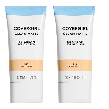 COVERGIRLClean Matte Bb Cream for Oily Skin Light Medium 530 1 Fl Oz 2 Count