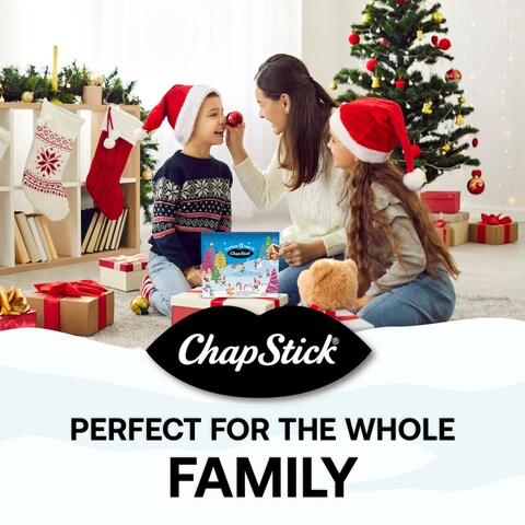 ChapStick 12 Days of Holiday Advent Calendar Lip Balm Gift Set  015 Oz
