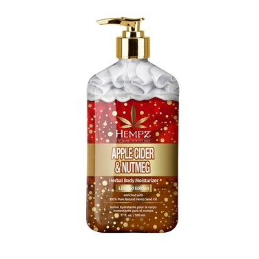 Hempz Limited Edition Apple Cider  Nutmeg Herbal Body Lotion for men or women vegan and gluten free 17 oz