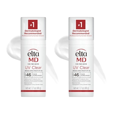 EltaMD UV Clear Face Sunscreen SPF 46 Oil Free Sunscreen with Zinc Oxide Dermatologist Recommended Sunscreen 17 oz Pump
