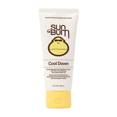 Sun BumCool Down Aloe Vera Lotion  Vegan After Sun Care with Cocoa Butter to Soothe and Hydrate Sunburn Pain Relief  3 oz