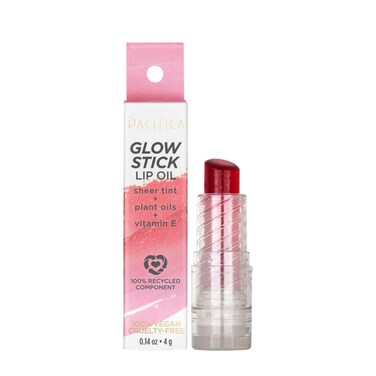 PacificaGlow Stick Lip Oil  Rosy Glow Women 014 oz