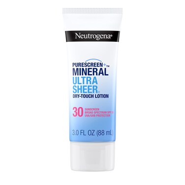 NeutrogenaMineral UltraSheer DryTouch SPF 30 Sunscreen Lotion WaterResistant BroadSpectrum UVAUVB Protection Skin Nourishing Lightweight With Vitamin E OxybenzoneFree 30 fl oz