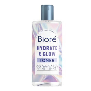 Bior Hydrate  Glow 2 Lactic Acid and Malic Acid Alcohol Free Toner Exfoliating Face Toner for Dry Sensitive Skin with Coconut Water Dermatologist Tested Fragrance Free 8 Oz Bottle