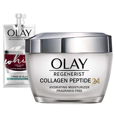 OlayCollagen Peptide Face Moisturizer Firm  Plump  Hydrate Fragrance Free Cream with Vitamin B3 17 oz