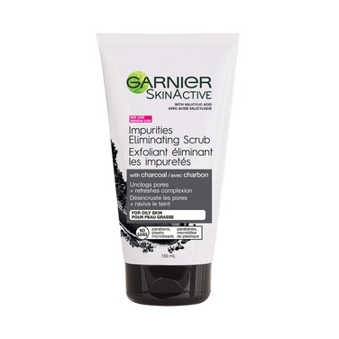 GarnierSkinActive Charcoal Blackhead Eliminating Scrub 5 Fl Oz 150mL 1 Count Packaging Mary Vary