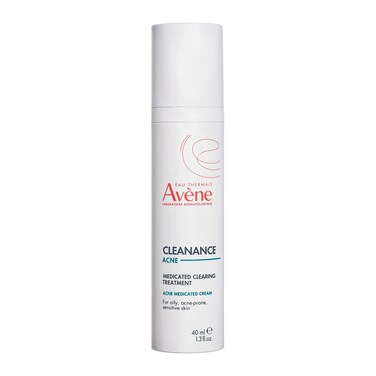 Eau Thermale AvneCleanance ACNE Medicated Clearing Treatment with Micronized Benzoyl Peroxide Treatment Cream for Acne Blemishes and Blackheads Safe For Sensitive Skin