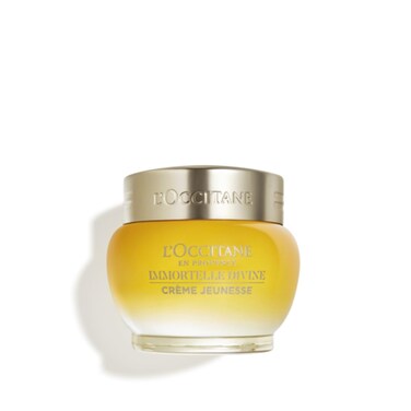LOCCITANE Immortelle Divine Firming Face Cream Visibly Reduce the Appearance of Wrinkles Retinol Alternative Smooth Skin Target Age Spots Daily Moisturizer for a Youthful Radiance 17 oz