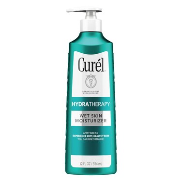 Curel Hydra Therapy In Shower Lotion Wet Skin Moisturizer for Dry or Extradry Skin with Advanced Ceramide Complex 12 Oz Pack of 2
