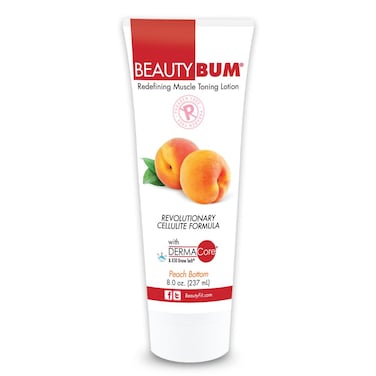BeautyFit BeautyBum Anti Cellulite Cream Toning Lotion Peach Bottom with Dermacore 8 oz