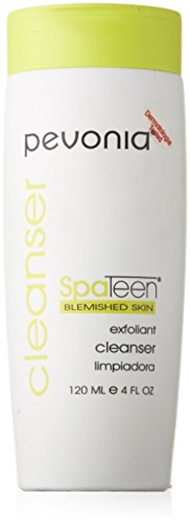 PevoniaSpaTeen Blemished Skin Exfoliant Cleanser  Gentle Face Cleanser Cream  Exfoliating Facial Skin Care Products  Best Teen Face Wash for Dry Skin Oily Skin Sensitive Skin Acne  4 fl oz