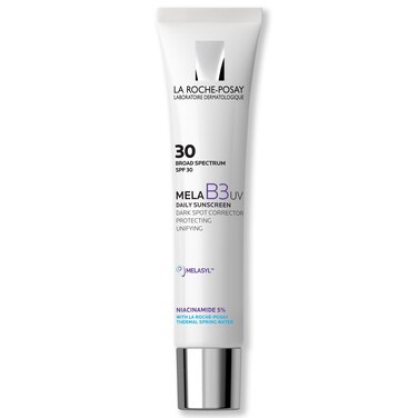 La RochePosayMela B3 UV Daily Sunscreen  Face Moisturizer With SPF 30  AntiAging Melasyl  5 Niacinamide  Helps Correct  Protect From Sun Damage  Face Sunscreen With No White Cast  40ML