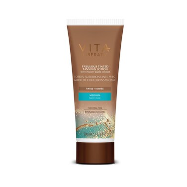 Vita LiberataFabulous Gradual Tanning Lotion  Medium  Tinted Natural Looking Tan Designed for Face  Body Quick Drying Formula Formulated with Hyaluronic Acid 676 fl oz