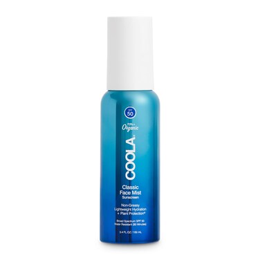 COOLA Organic Sunscreen SPF 50 Sunblock Face Mist Dermatologist Tested Skin Care for Daily Protection Vegan and Gluten Free Natural Fragrance 34 Fl Oz