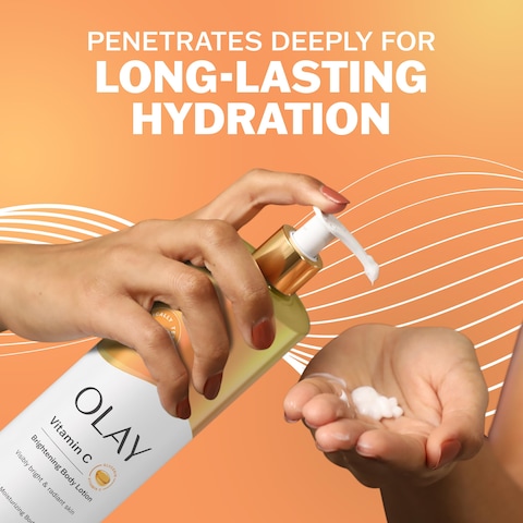 Olay Brightening Body Lotion for Women with Vitamin C 24hr Moisturizing Vitamin E  Vitamin B3 Complex Fast Absorbing Formula 17 fl oz