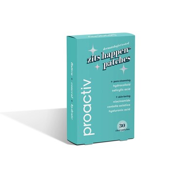 Proactiv Zits Happen Hydrocolloid Acne Patches Pimple Patches for Face and Back Acne with Pore Cleansing Salicylic Acid 30 Count
