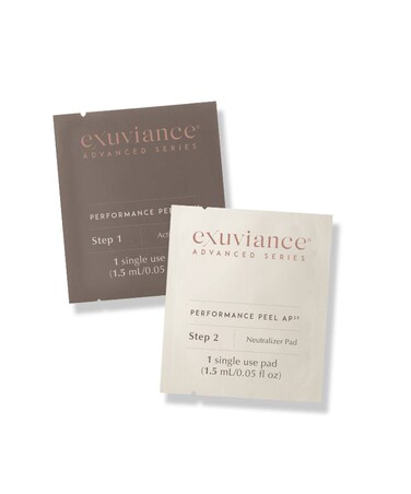 EXUVIANCE Performance Peel AP25 AtHome Chemical Peel with Glycolic Mandelic and Polyhydroxy Acids 13 ct