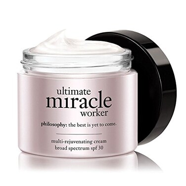 philosophy ultimate miracle worker multirejuvenating face moisturizer cream  spf 30  with encapsulated retinol  delivers firmer youthful looking  radiant skin without irritation  2 fl oz