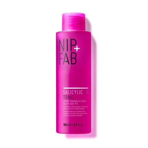 Nip  Fab Salicylic Acid Fix Tonic for Face with Witch Hazel BHA Toner for Breakouts Minimize Pores Oil Control 33 Fl Oz
