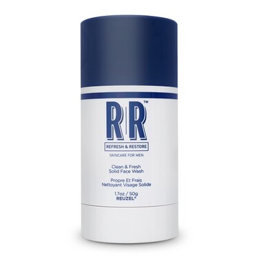 REUZEL Clean and Fresh Solid Face Wash Stick Locks in Hydration Cleansing Moisturizing Vegan Formula Sulfate and Paraben Free Light Maculine Scent 17 oz