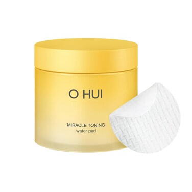 OHUI Miracle Toning Dual Sided Toner Pads  Exfoliating Soothing Moisturizing Smoothing  Glowing Skin Dullness  Hyaluronic Acid Vitamin C AHA PHA Niacinamide Panthenol Glycerin  KBeauty