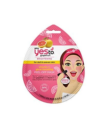 Yes ToGrapefruit PeelOff Mask Brightening  Balancing Mask Leaving Your Skin Smooth Radiant  Refreshed With Antioxidants  Vitamin C Natural Vegan  Cruelty Free