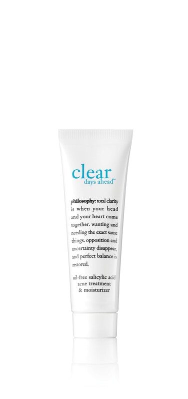 philosophy clear days ahead oilfree acne treatment  moisturizer  face moisturizer with salicylic acid  effectively reduces breakouts  2 fl oz