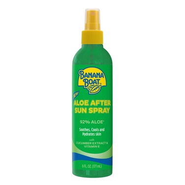 Banana BoatAloe After Sun Spray 6oz  Aloe Vera Spray with Cucumber Extract and Vitamin E After Sun Care After Sun Aloe Aloe Spray for Sunburn Relief 6oz