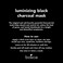 BOSCIALuminizing Charcoal Mask  Vegan CrueltyFree Natural Skin Care  PeelOff Face Mask with Activated Black Charcoal  Blackhead Remover  Pore Cleaner  For All Skin Types  28 oz