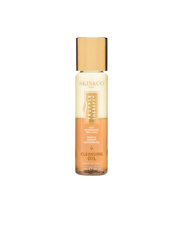 SKINCO Truffle Therapy Cleansing Oil 30ml  Made in Italy Biphasic makeup removing cleanser formulated with Black Winter Truffle Extract Sweet Almond Oil Argan Oil and Aloe Vera